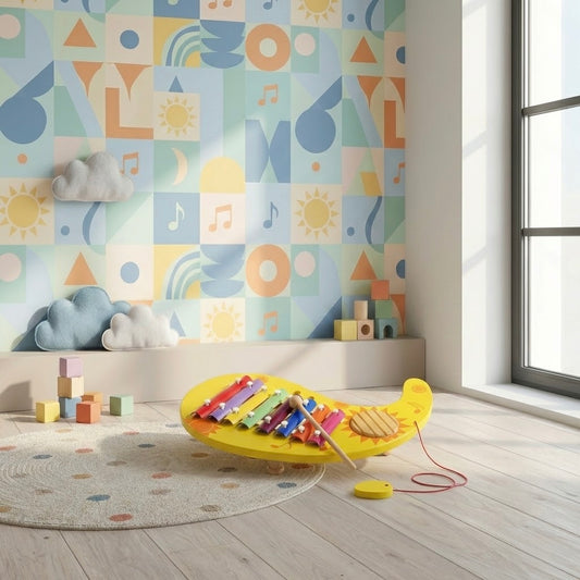 Wooden Yin Yang Xylophone | Sound & Rhythm Development Toy for Toddlers