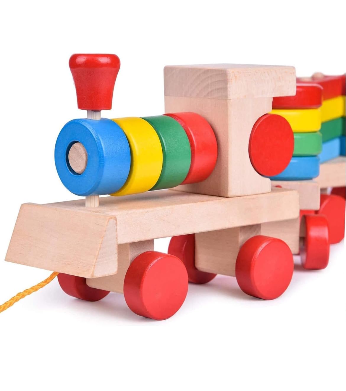 Tinkerbuds Montessori Shape Sorting Train | Educational Wooden Toy for 1.5+ Years