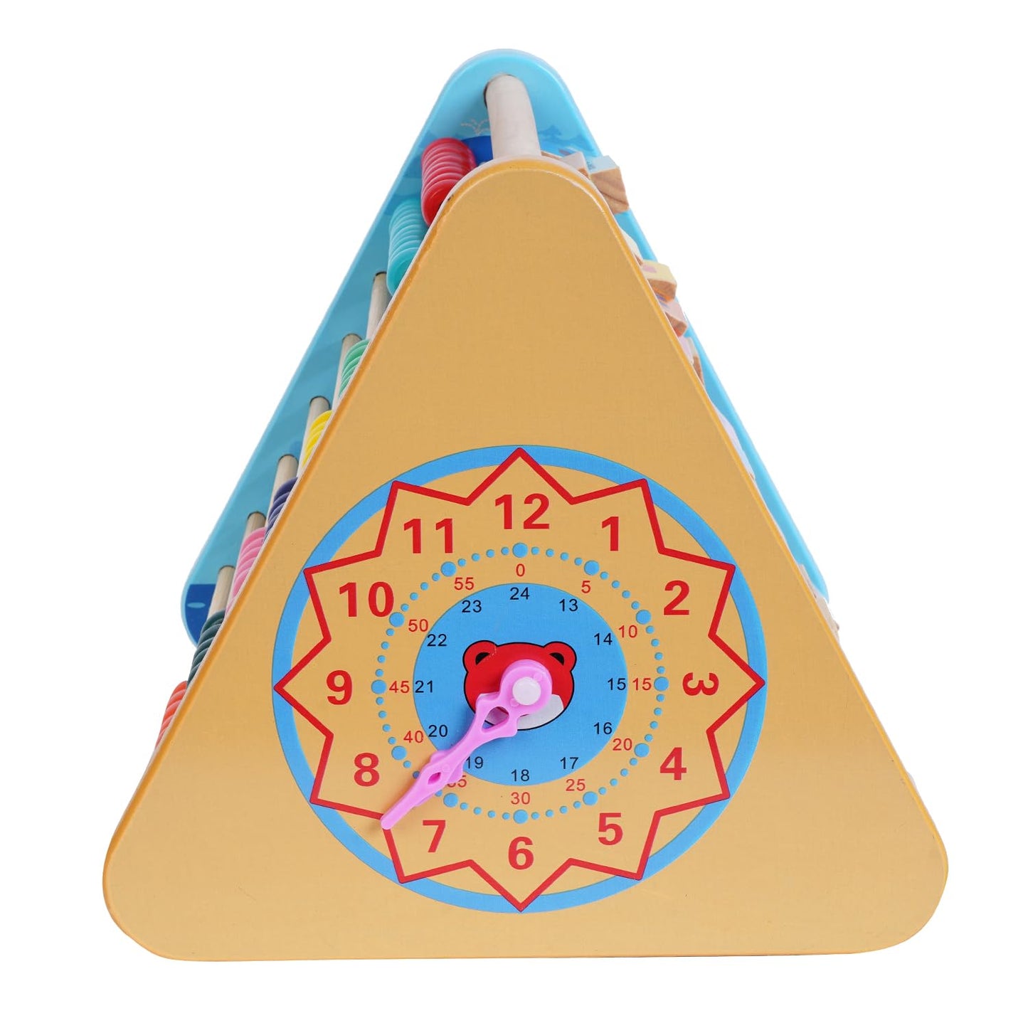 Tinkerbuds 5-in-1 Wooden Triangle Toy | Cognitive, Motor & Sensory Skill Development