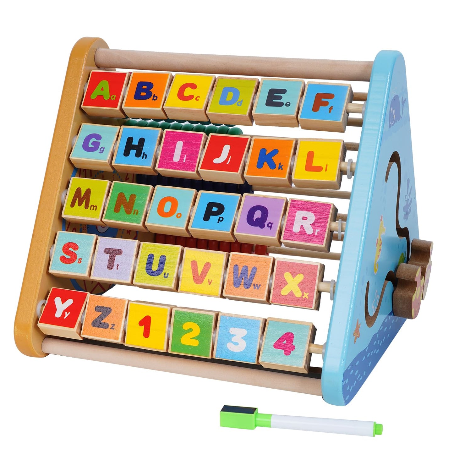 Tinkerbuds 5-in-1 Wooden Triangle Toy | Cognitive, Motor & Sensory Skill Development