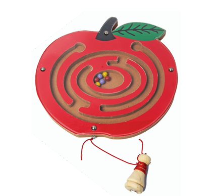 Tinkerbuds Apple-Shaped Magnetic Maze | Hand-Eye Coordination Toy for Toddlers