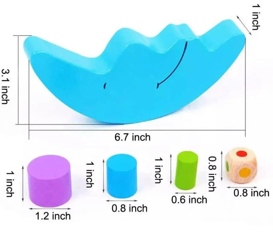 Wooden Moon Balance Blocks | Fine Motor & STEM Skill Building Toy