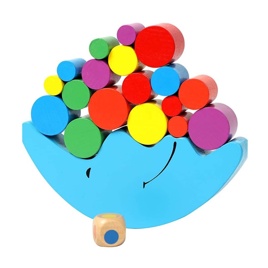 Wooden Moon Balance Blocks | Fine Motor & STEM Skill Building Toy